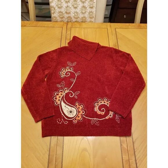 Alfred Dunner rust sweater women's  size Small - Picture 1 of 4